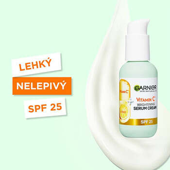 Skin Naturals Vitamin C Serum Cream SPF25 - Rozjasňující krémové sérum